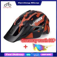 ราคา หมวกนิรภัยสำหรับจักรยานจักรยานเสือภูเขาแบบบูรณาการขี่หมวกกันน็อคสำหรับเล่นสเก็ตบอร์ดพร้อมไฟเตือน Fox หมวกกันน็อก (8128637492)