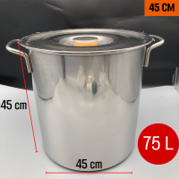 ราคา หม้อสตูว์ หม้อสต็อกทรงสูง หม้อต้มทรงสูง หม้อน้ำเต้าหู้ หม้อต้มสแตนเลส หม้อก๋วยเตี๋ยว หม้อซุป หม้อแกง ขนาด26 30 35 40 45cm แข็งแรง ทนทาน (16677369147)