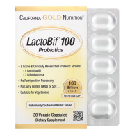 ราคา Exp06 2025 โพรไบโอติกส์ California Gold Nutrition LactoBif Probiotics 30 Billion CFU 60 Veggie Capsules 100 Billion CFU 30 Veggie Capsules (21108834643)