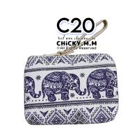 ราคา กระเป๋าลายช้าง กระเป๋าลายไทย Thai style bag กระเป๋าใส่เหรียญ กระเป๋าสตางค์ ของฝากต่างชาติ กระเป๋าช้าง (18014250230)