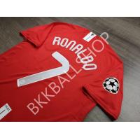 ราคา RETRO เสื้อฟุตบอลย้อนยุค แมนยู Home เหย้า 2007 2008 พร้อมเบอร์ชื่อ 7 RONALDO และอาร์มยูฟ่าแชมป์เปี้ยนลีค (20866592420)