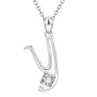 ราคา Frascati A Z เริ่มต้นตัวอักษรตัวอักษรจี้สร้อยคอ เงินแท้ 925 (1700008370)