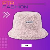 ราคา หมวกบักเก็ต ขนแกะ สไตล์เกาหลี หมวกแฟชั่น สีชมพูอ่อน หมวกกันแดด หมวกบังลม หมวกขนแกะ (20758637945)