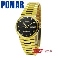 ราคา ผ่อนชำระ สูงสุด 10 เดือน Pomar นาฬิกาข้อมือผู้ชาย Automatic สายสแตนเลส รุ่น PM8119GG04 สีทอง หน้าปัดสีดำ (13085628678)