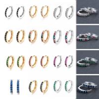 ราคา COD ผู้หญิงเก๋ไก๋ 18K ทองกระดูกอ่อนหูกระดุมต่างหูห่วงห้อยวางเครื่องประดับ (5554000318)