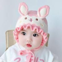 ราคา หมวกถักหูหมวกสำหรับเด็กหมวกบีนนี่ฤดูหนาวการ์ตูนลูกกระต่ายสำหรับฤดูใบไม้ร่วงเสื้อกันหนาวเด็กถักหมวกถักทรง Beanie เด็กหญิงเด็กชาย (18521661001)