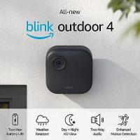 ราคา All new Blink Outdoor 4 4th Gen Wire free smart security camera two year battery life two way audio HD live view enhanced motion detection Works with Alexa 2 camera system (21062073055)