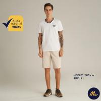 ราคา Mc Jeans เสื้อยืดแขนสั้นผู้ชาย คอวี สีขาว MTSZA28 (18429230710)