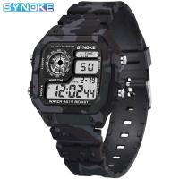 ราคา นาฬิกาผู้ชาย SYNOKE 30เมตรกันน้ำลายพรางมัลติฟังก์ชั่นนาฬิกาผู้ชายสปอร์ตดิจิตอล (17050240411)
