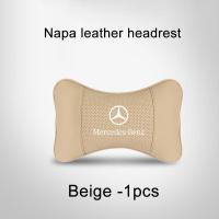 ราคา พนักพิงศีรษะแบบหนัง Napa รถหมอนรองเอวหมอนรองรับคอเหมาะสำหรับ Mercedes Benz W202 AMG W203 G63 C Coupe E200 GLB E E E200 GLC W204 GLA W124 W212 CLA180 G500 Vento A35 A180 CLS (20691174622)