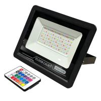 ราคา RGB LED floodlight 50W รีโมทคอนโทรลป้ายโฆษณากลางแจ้งสะท้อนแสง IP66 สปอตไลท์สวนกันน้ํา 20W 30W 10W 50w 100w 150w 200w (19902636833)