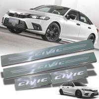 ราคา ชายบันได สคัพเพลท แสตนเลส รุ่น ฮอนด้า ซีวิค HONDA CIVIC ปี 2020 2021 สีโครเมี่ยม โลโก้ CIVIC 4 ชิ้น (9804919902)
