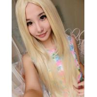 ราคา WC26 วิกผม คอสเพลย์ สีบลอนด์ทอง ผมตรงยาว ความยาว 75 80 ซม Golden Blonde Straight Hair Wig Fashion Costume Party Cosplay Fancy Outfit (2036928208)