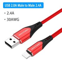 ราคา Vention USB MFi สายเคเบิลหลอดไฟชาร์จ2 4A เร็วพิเศษสำหรับ IOS iPhone 14 13 12 Pro Max XS Pro Max ไอแพดไอพอดสายดาต้า USB สายข้อมูล USB (19541982208)