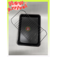 ราคา ถาดอบสี่เหลี่ยม ตะแกรงรอง Non Stick Baking Tray (8632389275)