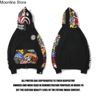 ราคา เสื้อกันหนาวและคลุมออกกำลังกายผู้ชายสีส้ม BAPE X pubg ใหม่ ลาย H oodies sweatershirt แบบสไตล์คลาสสิก เสื้อกันหนาวเสื้อผู้ชายแฟชั่น BAPE SHARK HEAD เสื้อผ้าหน้าหนาว (18134701254)
