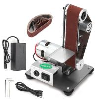 ราคา BAI WNE เครื่องขัดขัดด้วยกระดาษทรายบดขัดเครื่องขัดสายพานไฟฟ้าขนาดเล็ก12V 24V แบบทำมือ สายพานขัดขนาด30X330มม อุปกรณ์เจียรอเนกประสงค์ปลั๊กแบบยุโรป (12880018115)