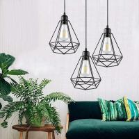 ราคา วินเทจจี้แสงเหล็กกรงโลหะย้อนยุคลอฟท์พีระมิดจี้โคมไฟโมเดิร์นนอร์ดิกแขวนโคมไฟE27โคมไฟในร่ม (16044244046)
