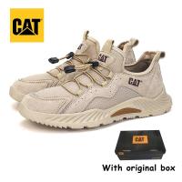 ราคา Caterpillar ระบายอากาศตาข่ายหนังรองเท้าผ้าใบ CAT ผู้ชายรองเท้าลำลองรองเท้าวิ่งจ๊อกกิ้ง (20517430855)