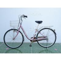 ราคา จักรยานแม่บ้านญี่ปุ่น ล้อ 26 นิ้ว มีเกียร์ อลูมิเนียม สีชมพู จักรยานมือสอง (18000907844)