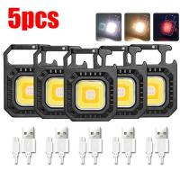 ราคา Mini LED ไฟฉายทำงานไฟฉายพกพาแบบพกพาพวงกุญแจไฟฉาย USB ชาร์จสำหรับ Camping กลางแจ้งขนาดเล็ก (21170216627)