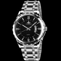 ราคา Fashion mens watch238814 Calendar noctilucent stainless steel watch men Swiss quartz watch not mechanical product waterproof watch (20021914068)