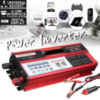 ราคา 5000W Peaks Power Solar Power Inverter DC 12V 24V to AC 110V 220V Modified Sine Wave Converter With 4 USB Interface Universal Socket (15152385797)