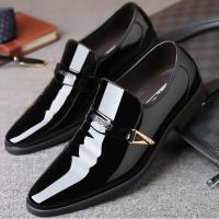 ราคา พร้อมส่ง รองเท้าหนัง ส้นสูง แบบสวมเพิ่มความสูง สำหรับผู้ชาย รองเท้าคัทชู รองเท้าหนัง สีดำ รองเท้าหนังระบายอากาศ (14322770649)