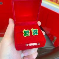 ราคา ต่างหูทอง1สลึง YHGOLD งานลงยา ทองคำแท้96 5 (16403801762)