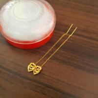 ราคา ต่างหูทอง ไม่ลอก เครื่องประดับ ทองเหมือนแท้ ต่างหูทอง ต่างหูห้อยหัวใจคู่ ตัดลายจิกเพชร ชุบด้วยเศษทอง เศษทองเยาวราช ชุบทอง100 (17447746166)