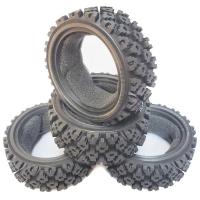 ราคา 4Pcs 70mm 1 10 RC Off Road Buggy Car Rubber Tires Wheel Tyres Front for Tamiya TT01 TT02 XV01 LC RACING PTG 2 HSP HPI (19816026030)