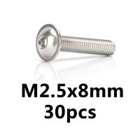 ราคา M2 M2 5 M3 M4 M5 M8 M6 304เหล็กสแตนเลสกลมหัวสกรูหัวปุ่มสกรูหกเหลี่ยมด้านในด้วยเครื่องทำปกเสื้อสกรูระบบเมตริกสลักเกลียวยาว3มม 40มม (20186800991)