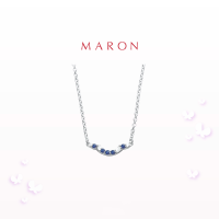 ราคา MARON Happy Smile Necklace สร้อยคอเงินแท้ ฝังพลอยแท้ (17885413056)