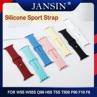 ราคา สายรัดซิลิโคน W55 W55s Q99 H55 T5s T500 P90 F10 F8 Smart Watch สายนาฬิกาข้อมือ (3325630944)