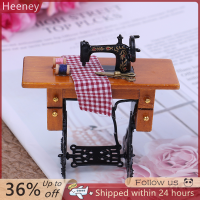 ราคา Heeney Dollhouse Miniature Furniture จักรเย็บผ้าขนาดเล็กตกแต่งโต๊ะผ้า1 12ของเล่น (21107815883)