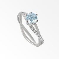 ราคา A CEMI Swirl Ring แหวนเงินแท้ ชุบทอง 18K (3489236281)