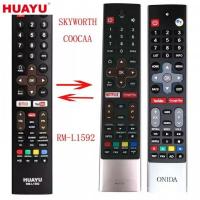 ราคา NEW FOR Skyworth COOCAA HUAYU RM L1592 Android Smart Remote with Netflix YouTube and Play (13900415975)