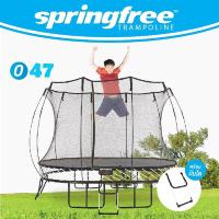 ราคา Springfree สปริงฟรีแทรมโพลีนที่กระโดด รุ่น O47 ทรงวงรี ขนาด 1 9x2 7 เมตร รับน้ำหนักได้ 200 กก รั้วตาข่ายปลอดภัยที่สุดในโลก ออกแบบจากนิวซีแลนด์ (15272574676)