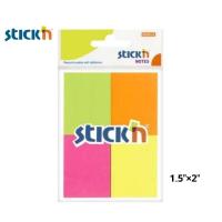 ราคา STICK N กระดาษโน้ตกาวในตัว สี NEON ขนาด 1 5 2 คละสี 4 สี x 50แผ่น รวม 200 แผ่น (17785725656)