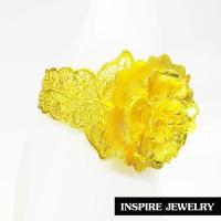 ราคา Inspire Jewelry กำไลลายดอกไม้ฉลุลาย งานDesign สวยหรู ตัวเรือน มีให้เลือกสองสี ทอง และ เงินรมดำสามารถปรับขนาดได้ พร้อมถุงกำมะหยี่ งานแฟชั่น สีทอง เงินรมดำ สำหรับประดับชุดไทย เสื้อผ้าทุกชุด สวยหรู (3575