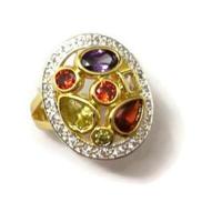 ราคา แหวน พลอยหลากสี ล้อมเพชร (390874546)