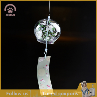 ราคา SHZTGM กระดิ่งลมญี่ปุ่น1ชิ้นกระดิ่งลมทำด้วยมือแก้วตกแต่งบ้านสำนักงาน (20880257931)