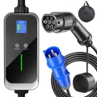 ราคา EV Charger Type2 10 32A 7 2kw ใหม่ประเภทเวลา 2 รถชาร์จ ปัจจุบัน 7 2kw 10 32A 5 เมตรสายยาว CEE เสียบ พร้อมแพคเกจ (20826914845)