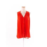 ราคา H M เสื้อคอวีแขนกุดกระดุมหน้า ป้ายแบรนด์ระบุไซส์ EUR S Preloved (20613538957)