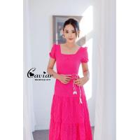 ราคา GannieShop 1709 พร้อมส่ง dress S 2XL เดรส เดรสยาว เดรสสีขาว เดรสสีเหลือง เดรสสีชมพู เดรสสาวอวบ ชุดสาวอวบ เดรสออกงาน ชุดออกงาน ชุดใส่ไปงานแต่ ลูกไม้ (20442058459)