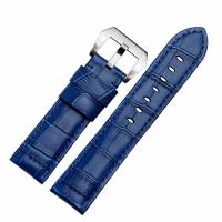 ราคา Suitable for FOSSIL fossil watch strap genuine leather mens ME3099 BQ2364 dark brown retro frosted watch strap 22 (20790295593)