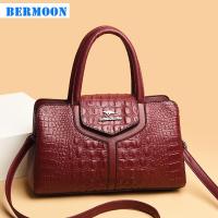 ราคา Bermoon แฟชั่นกระเป๋าหนังจระเข้2022ใหม่จิงโจ้บรรยากาศหนังกระเป๋าแม่วัยกลางคน (20142422694)