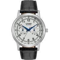 ราคา Citizen Eco Drive Corso Mens Watch Stainless Steel Classic Black Strap Silver Dial (15900090395)