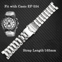 ราคา สแตนเลสสตีลสายนาฬิกาข้อมือสำหรับ Casio EF 539 544 550 527 530 534 Series นาฬิกาข้อมือผู้ชายสายรัดข้อมือนาฬิกากําไลอุปกรณ์เสริม (19833782415)
