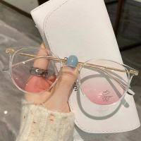 ราคา 4 0ถึง 1 0 แว่นสายตาสั้นบลัชผู้หญิงสายตาสั้นแว่นตากรอบสีน้ำตาลทรงกลมแว่นตาคอมพิวเตอร์เกรด (15337706380)
